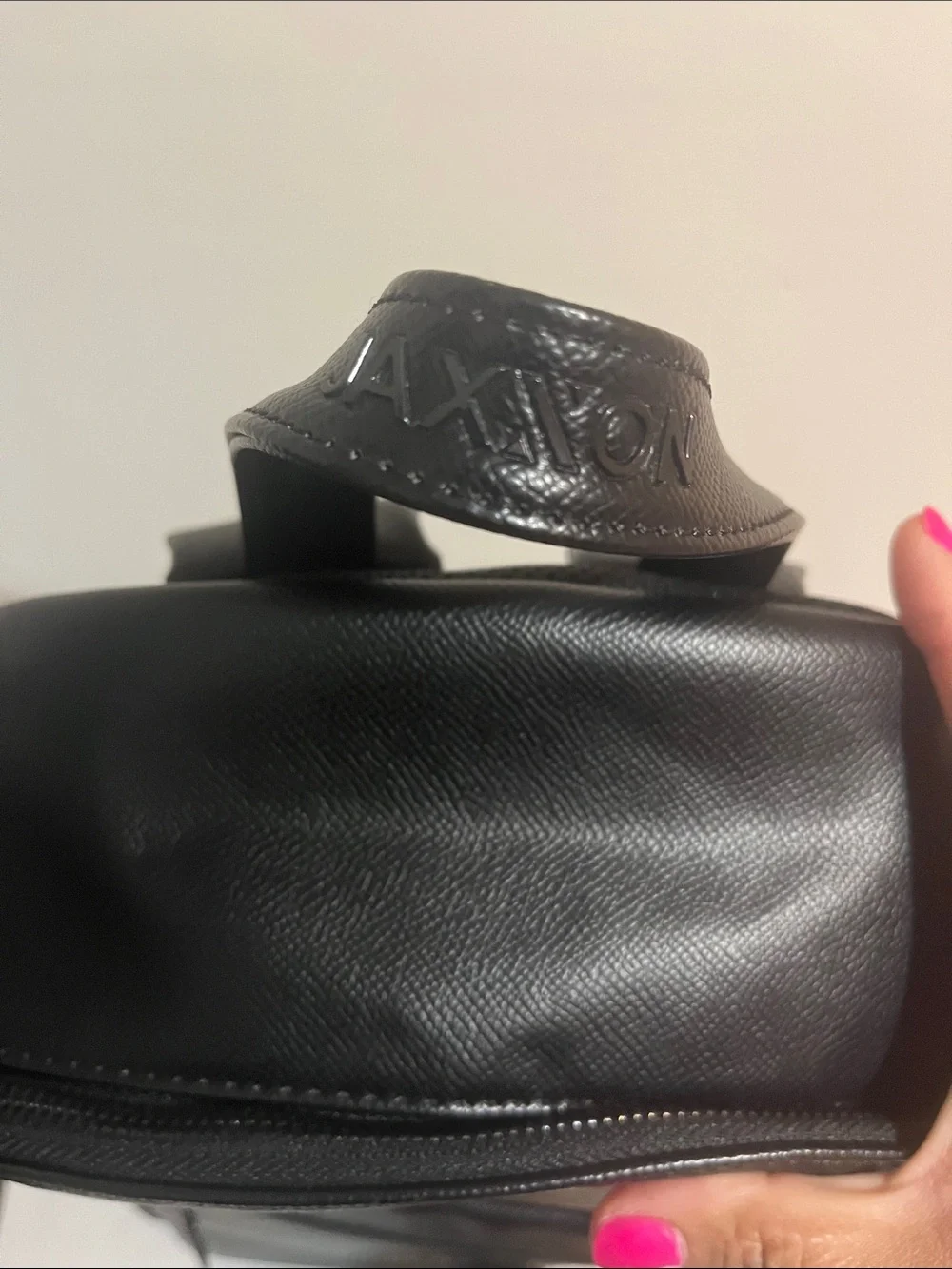 JAXXON LUXURY BLACK FAUX LEATHER BACKPACK DESIGNED IN ITALY